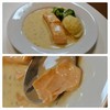 เนื้อแซลม่อนอร่อย กินคู่กับมันบดดีมากๆ