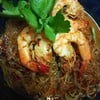 กุ้งอบวุ้นเส้นพริกเผา