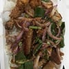 ข้าวหมูกรอบยำแซ่บ