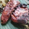 ซี่โครงหมูย่างน้ำผึ้ง ใบเตยย่าง ซี่โครงหมูย่างน้ำผึ้ง ใบเตยย่าง