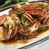 ปูม้าผัดพริกขี้หนูสวน