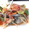 ส้มตำปูม้าอร่อยรสชาติดีมาก ราคา 180฿