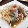 ส้มตำกุ้งแช่น้ำปลา 100 บาท