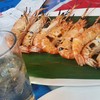 กุ้งเผากับเก้กฮวยเข้ากันดี