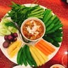 น้ำพริกกุ้งสด ผักสะอาดมาก