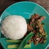 ข้าวน้ำตกเนื้อย่าง 