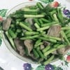 หน่อไม้ฝรั่งผัดหมู (stir fried asparagus with pork)