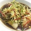 แพนกาเซียสนึ่งซีอิ๊ว(steamed pangasius with ginger and soy sauce)