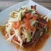 ส้มตำไทยปลากรอบ