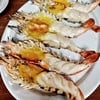 กุ้งแม่น้ำเผาไซส์ 3 ตัวโล 1,500 บาท