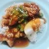 ข้าวหมูแดงหมูกรอบไข่ ข้าวหมูแดงหมูกรอบไข่