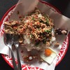 กะเพราหมูสับ+หมูชิ้น เพิ่มไข่ดาว