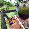 Matcha butterfly pea lemonade