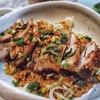 Pork neck & garlic rice Pork neck & garlic rice
