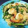 เส้นหมี่กระเฉดกุ้ง เส้นหมี่กระเฉดกุ้ง