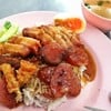 ข้าวหมูกรอบ หมูแดง ต้มยำ เพิ่มทรัพย์