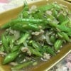 ถั่วแขกผัดหมูสับ