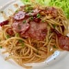 สปาเก็ตตี้ผัดพริกแห้งเบคอน