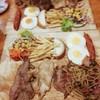 สเต็กชุด 15 คือมันเยอะมากจริงๆ สปาเก็ตตี้เบคอนเด็ด