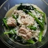 ข้าวต้มหมูผักปวยเล้ง ข้าวต้มหมูผักปวยเล้ง