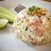 ข้าวผัดแหนมไข่ขาว
