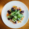 Avocado and Beetroot Salad - With feta cheese, rocket salad, cherry tomatoes and apple cider dressing Avocado and Beetroot Salad - With feta cheese, rocket salad, cherry tomatoes and apple cider dressing