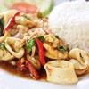 ข้าวราดกระเพราทะเล ข้าวราดกระเพราทะเล