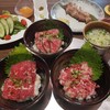 set ข้าวเนื้อดิบแบบต่างๆ มี 3 ถ้วย มาพร้อม soup salad ชาหรือกาแฟเย็น 599