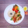 ปลาโฮกิผัดพริกไทดำกับข้าวออร์แกนิก ปลาโฮกิผัดพริกไทดำกับข้าวออร์แกนิก