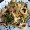 ปลาหมึกผัดไข่เค็ม