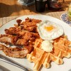 Chicken & Waffle with Maple Syrup Butter