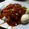 ข้าวหมูแดงกับกุนเชียง (ราคา 40 บาท)