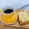 Peanut butter toast + ice espresso Peanut butter toast + ice espresso