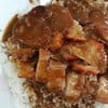 ข้าวหมูแดง+หมูกรอบ+กุนเชียง ข้าวหมูแดง+หมูกรอบ+กุนเชียง