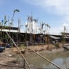 วิวทางเข้าที่พักเมื่อตอนนั่งเรือมาถึง