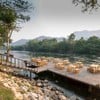 บรรายากาศ River Romance ห้องอาหารสุดโรแมนติคริมแม่น้ำแคว