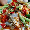 รสแซ่บนัวกับปลาร้าไทผสมผสานกัน ใส่กุ้งสดปูม้าสด สดเด้งมาก