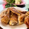 ไก่ย่างบัวตองแบบแห้งครึ่งตัว