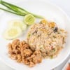 ข้าวผัดปลาทูหนังไก่กรอบ ข้าวผัดปลาทูหนังไก่กรอบ