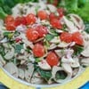 ยำหมูยอไข่แดงเค็ม