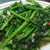 ผัดผักบุ้งไฟแดงหมูกรอบ ผัดผักบุ้งไฟแดงหมูกรอบ