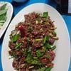 เนื้อวัวสดๆสับละเอียดปรุงเครื่องลาบ