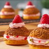 Raspberry Pistachio Cream Puff by Wongnai Co-Cooking Space