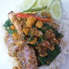 ข้าวกะเพรากั้ง+ไข่ปู ข้าวกะเพรากั้ง+ไข่ปู
