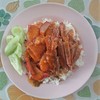 ข้าวหมูแดงหมูกรอบ