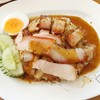 ข้าวหมูแดง หมูกรอบ (60 บาท)