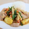 ข้าวราดผัดขี้เมาหมู ข้าวราดผัดขี้เมาหมู