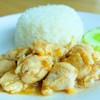 ข้าวราดผัดกระเทียมหมู ข้าวราดผัดกระเทียมหมู