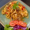 สปาเก็ตตี้ผัดซอสมะเขือเทศหมู สปาเก็ตตี้ผัดซอสมะเขือเทศหมู