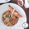 สปาเก็ตตี้ซัลซ่าแซลมอนย่าง*** สปาเก็ตตี้ซัลซ่าแซลมอนย่าง***